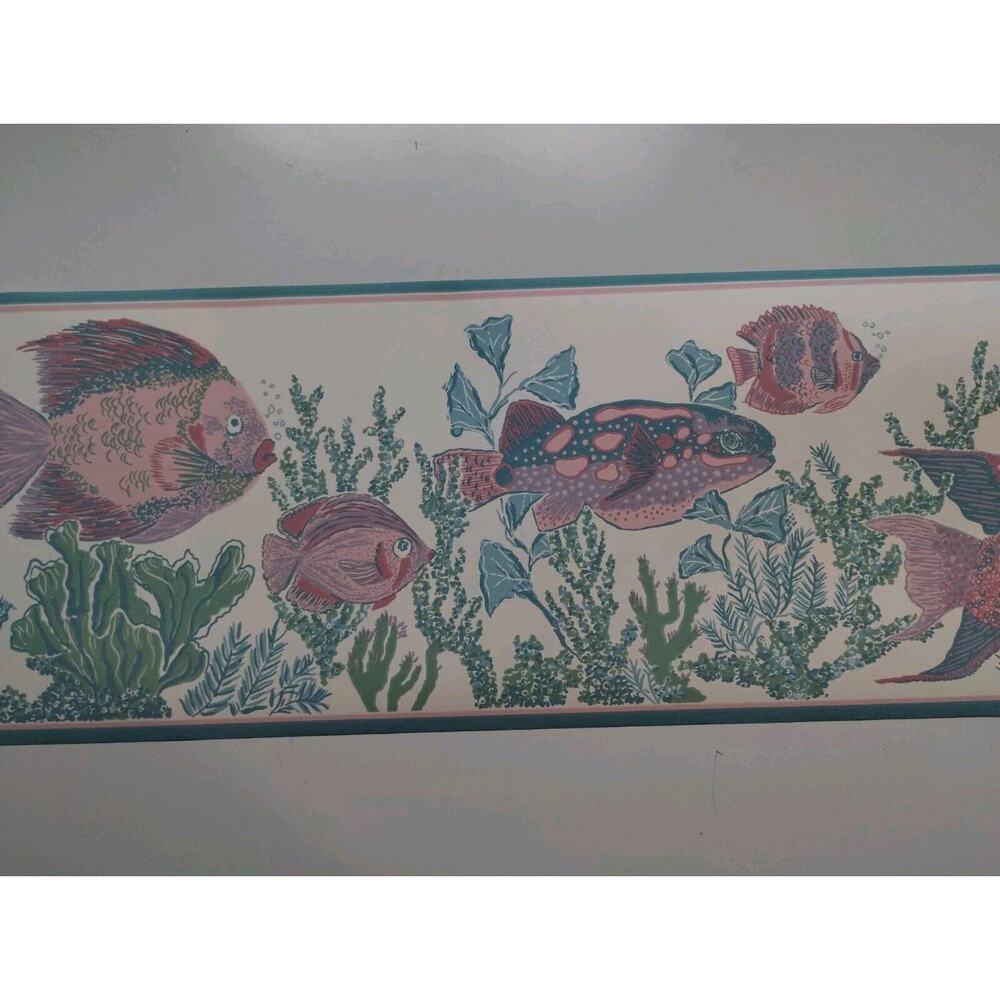 York Wallpaper Border 7" Fish Under Water - Nautical - Ocean Theme - 5 yds